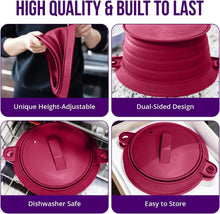 Load image into Gallery viewer, Adjustable Silicone Splatter Dome for Pots – Keeps Stovetop Clean &amp; Grease-Free