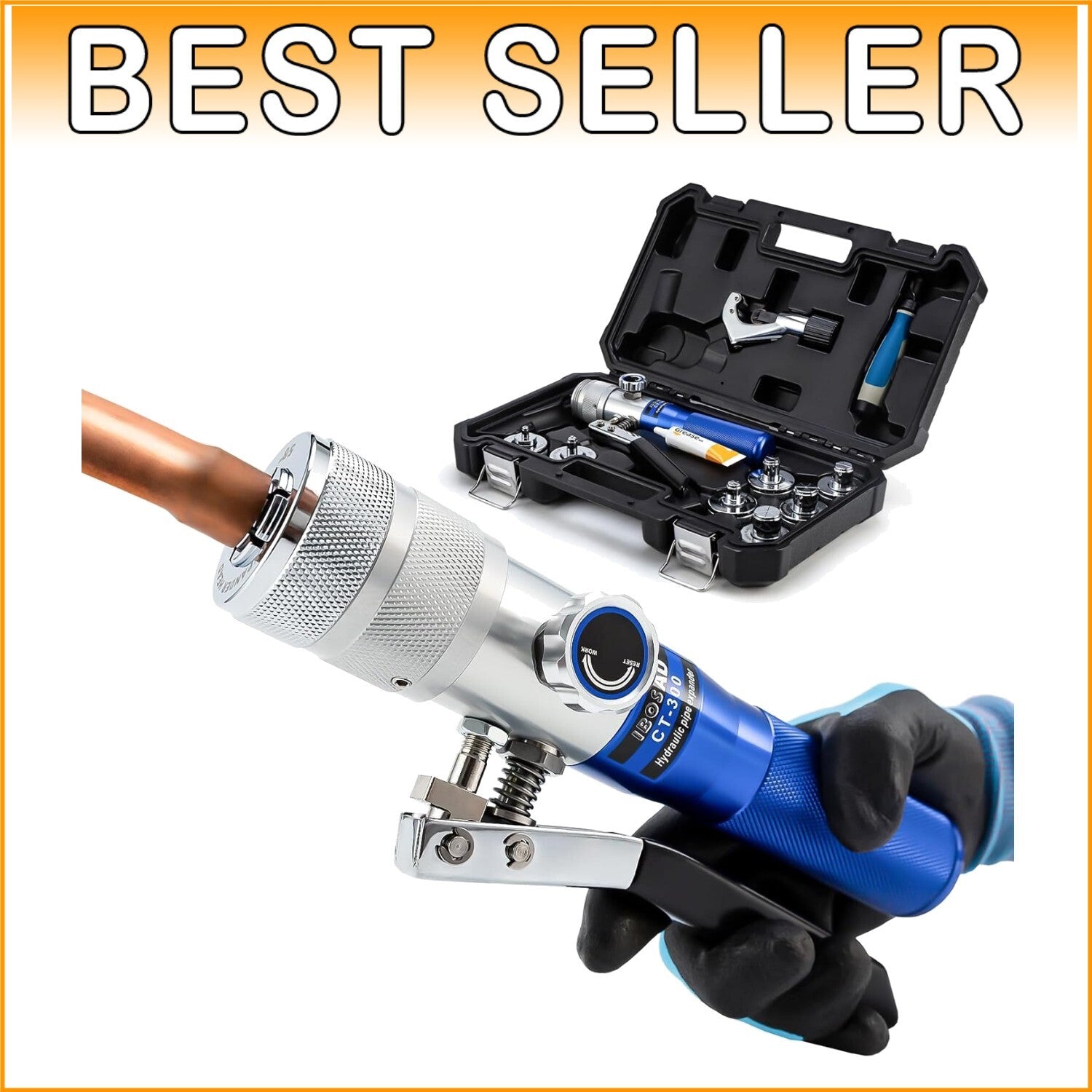 Durable Hydraulic Swaging Kit for Easy Expansion of Copper and Aluminum Tubing