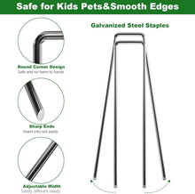 Load image into Gallery viewer, 200 Heavy Gauge 8-Inch Garden Staples - Galvanized Steel for Ultimate Durability