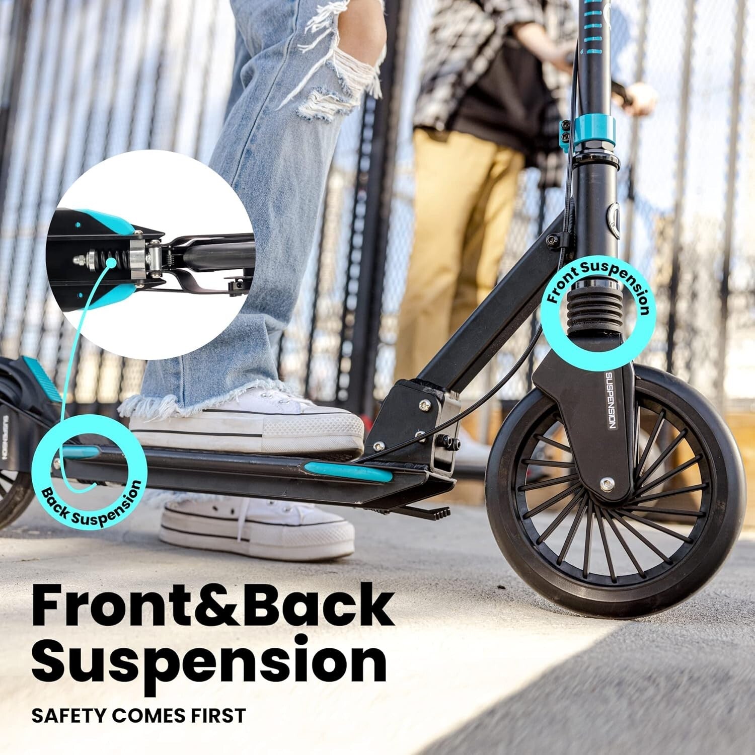 Versatile Kick Scooter for Kids 8-12, Teens & Adults - Maximum Safety & Comfort