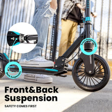 Load image into Gallery viewer, Versatile Kick Scooter for Kids 8-12, Teens &amp; Adults - Maximum Safety &amp; Comfort
