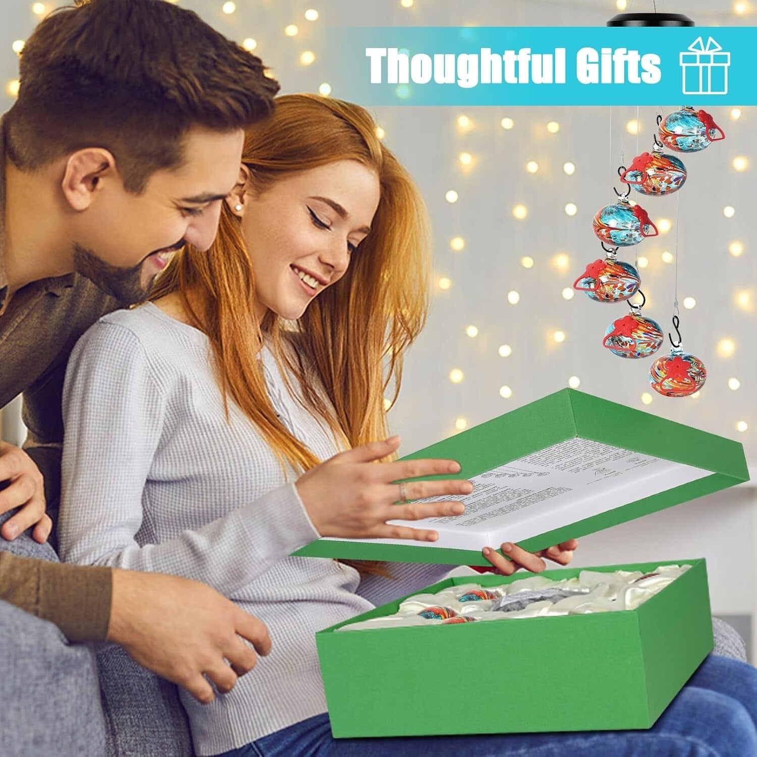 Stylish Outdoor Hummingbird Feeder & Wind Chimes - Perfect Gift for Bird Lovers