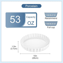 Load image into Gallery viewer, Durable Non-Stick Ceramics 10-Inch Pie Plates with Ruffled Edges, Set of 2