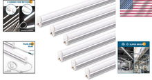 Load image into Gallery viewer, Durable T5 4FT LED Utility Light - 5000K Daylight White, 6 Pack with Accessories