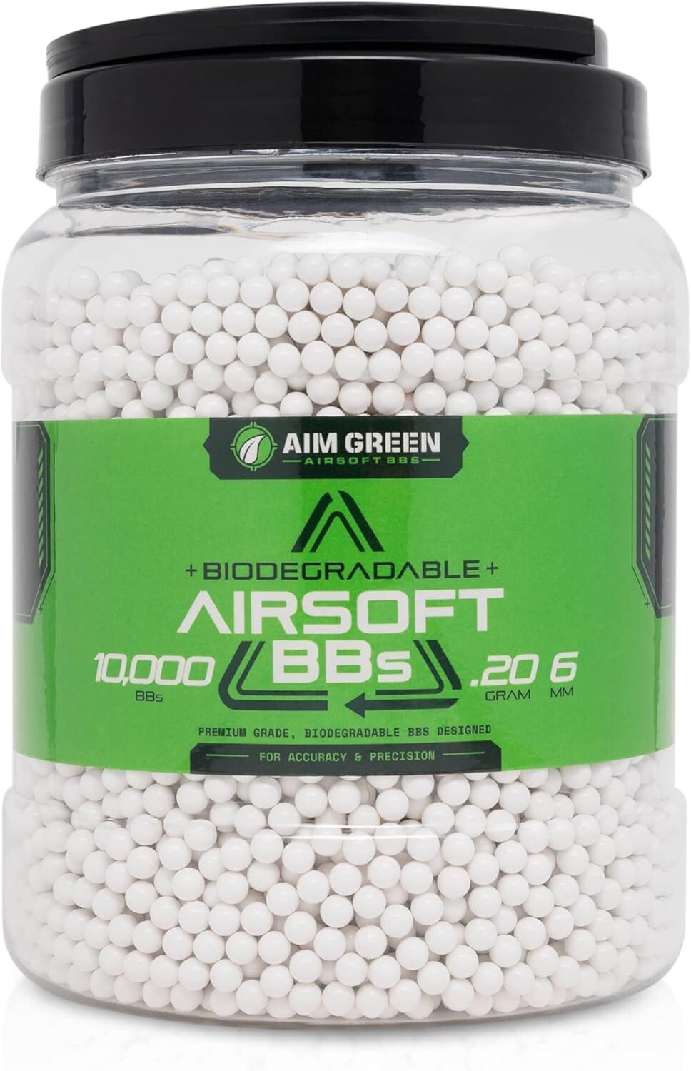 Eco-Conscious White Airsoft BBs - Biodegradable 6mm for Tournaments & Practice