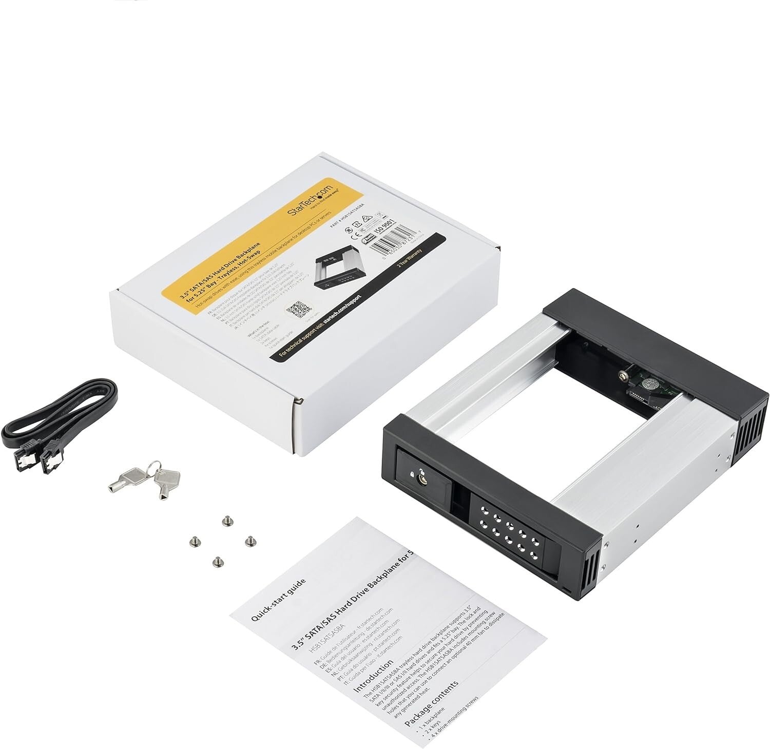 Aluminum Hot Swap Bay for 3.5" SATA/SAS Drives - 6Gbps Transfer Speeds