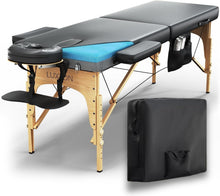 Load image into Gallery viewer, Professional Quality Memory Foam Massage Table - Lightweight, 551 lbs Capacity