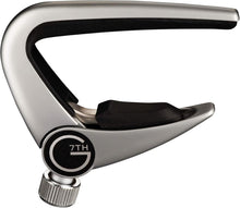 Load image into Gallery viewer, Newport Series Silver Guitar Capo - Lightweight, 6 String Acoustic Essential