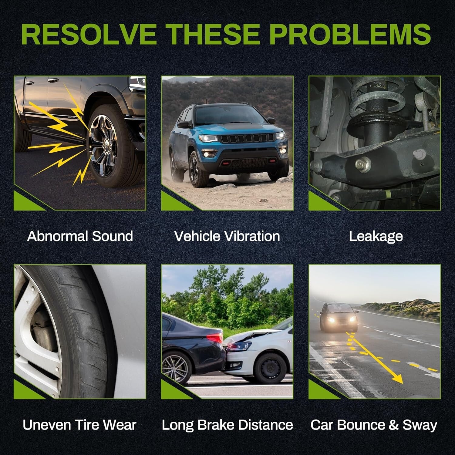 All-in-One Front Strut Set for 2006-2012 RAV4 - Safety & Performance Boost