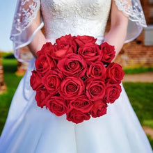 Load image into Gallery viewer, 50PCS Velvet Artificial Roses - Realistic Long Stem Faux Flowers for Weddings
