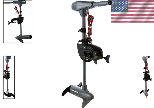 Kayak Series 55lb Thrust Electric Trolling Motor with 24" Shaft & LED Indicator