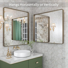 Load image into Gallery viewer, Stylish 30” x 36” Bronze Bathroom Mirror - Modern Design with Easy Installation