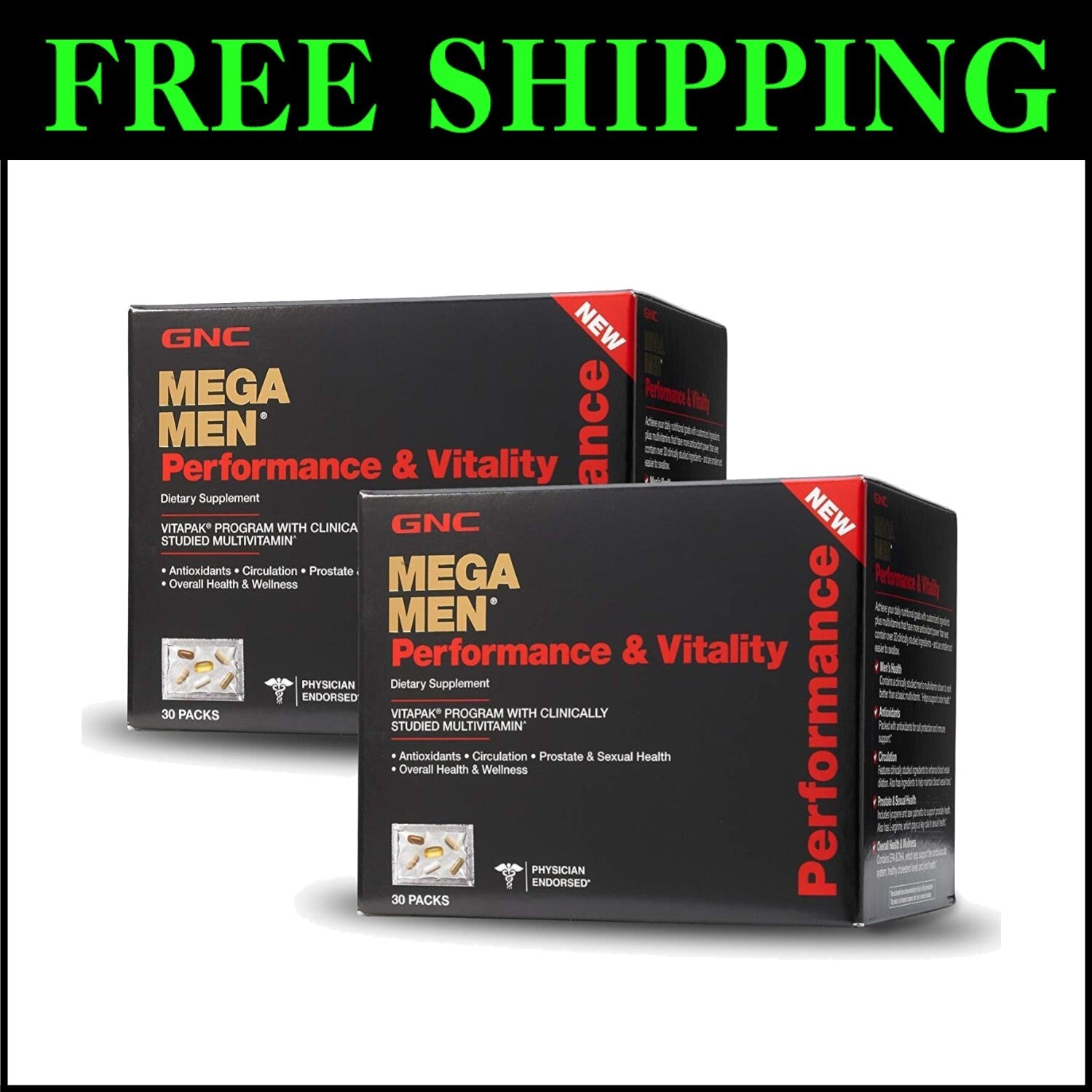Daily Wellness Support: Mega Men Performance Vitality Multivitamin Capsules