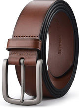 Load image into Gallery viewer, Handmade 1.5" Men's Top-Grain Leather Belt - Perfect Fit for Every Occasion