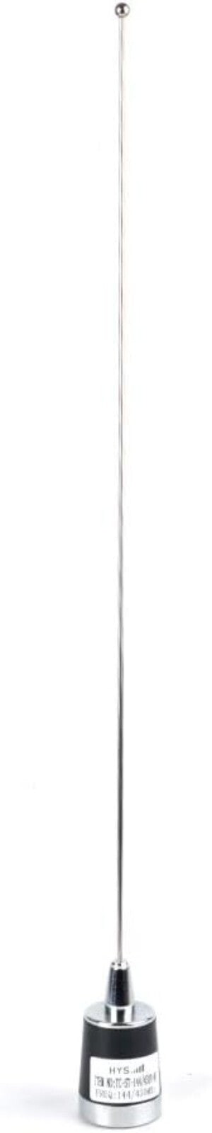 Stainless Steel NMO Antenna Kit - 21in VHF UHF Dual-Band with L Shape Bracket