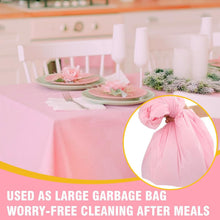 Load image into Gallery viewer, Lightweight Pink Tablecloths - 50 Disposable Covers for Weddings &amp; Picnics