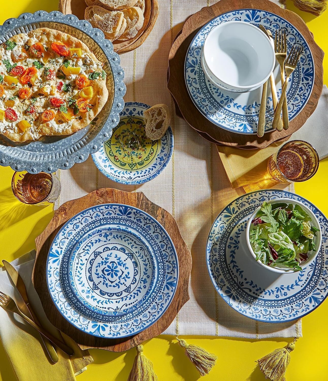 Elegant 6-Piece Lightweight Dinner Plate Set - Microwave & Dishwasher Safe