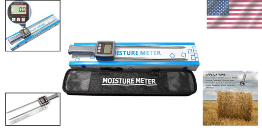 Digital Hay Moisture Gauge with Backlight – Accurate Readings for Varied Hays