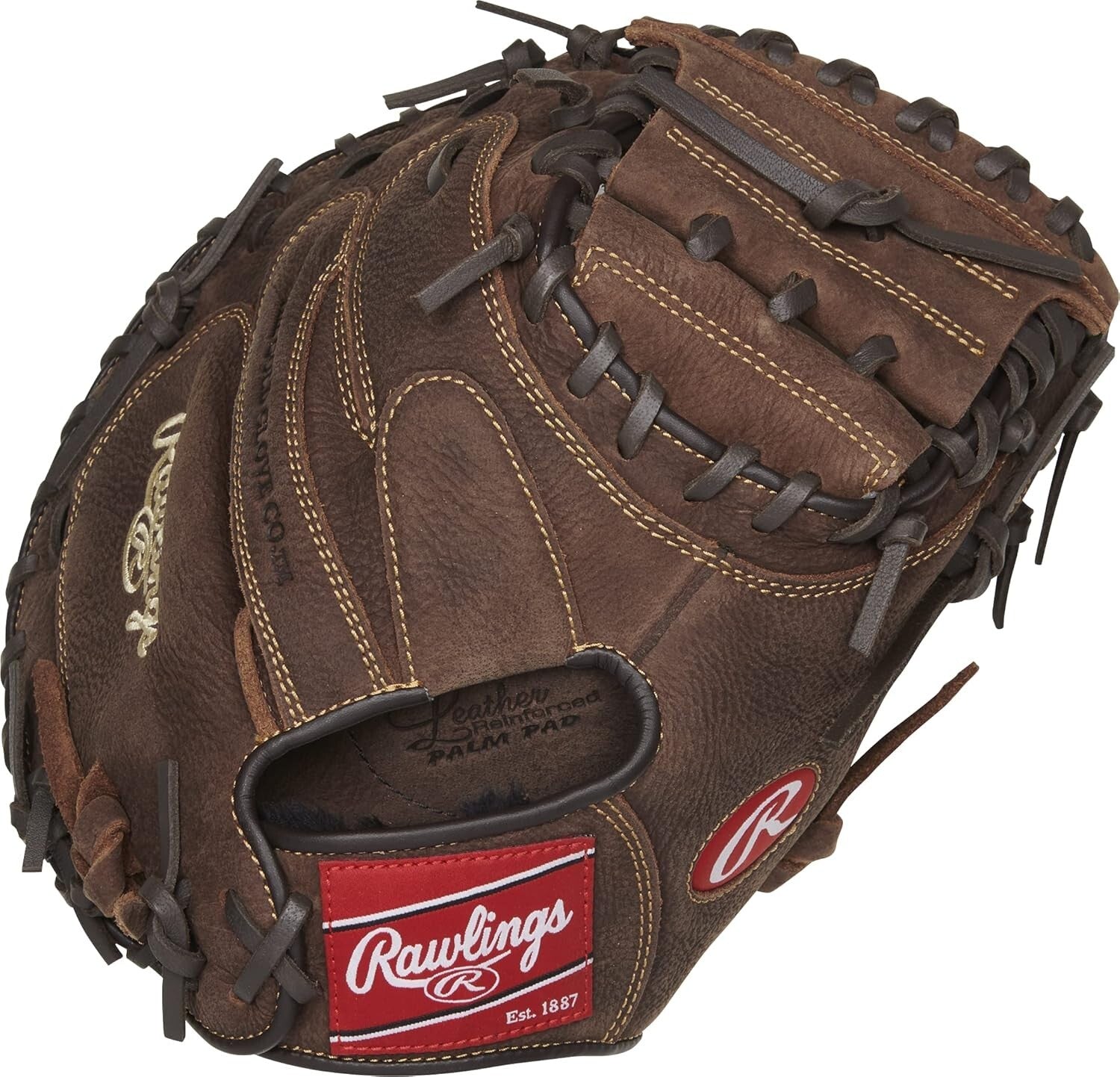 33-Inch Adult Catcher's Mitt - Durable Faux Leather for Baseball & Softball
