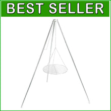Load image into Gallery viewer, Portable Adjustable Tripod Cooker with 18" Grill for Outdoor Cooking Adventures