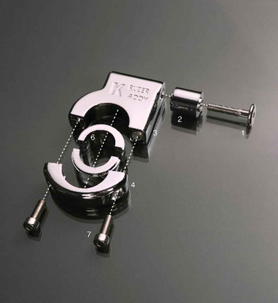 Detachable Chrome Handlebar Mount for Instant Beverage Access - For Bikers