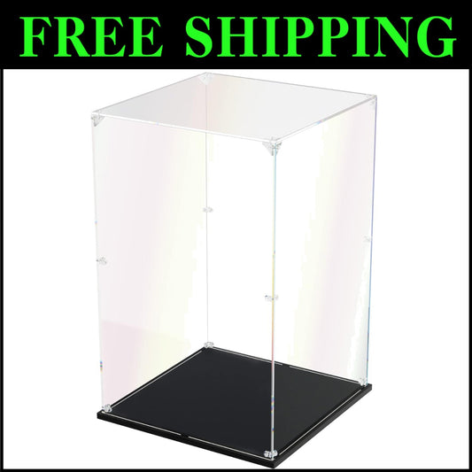 Luxurious 10x10x15.7 Inch Acrylic Showcase for Dolls, Toys, and Action Figures