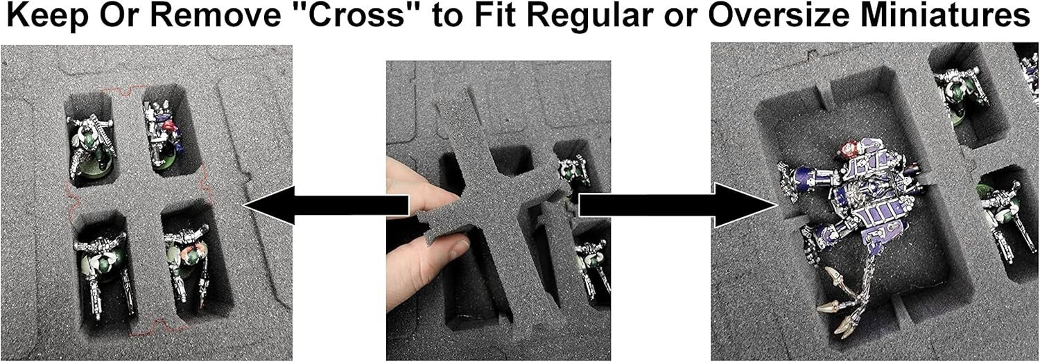 134+ Miniature Carrying Case – Perfect Travel Storage for D&D & Warhammer 40k