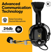 Load image into Gallery viewer, Professional Over-Ear Aviation Headset—Comfortable Design with Noise Reduction