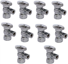 Load image into Gallery viewer, Compact Brass Ball Valve &amp; Angle Stop Valve Set - Ideal for Sink &amp; Toilet
