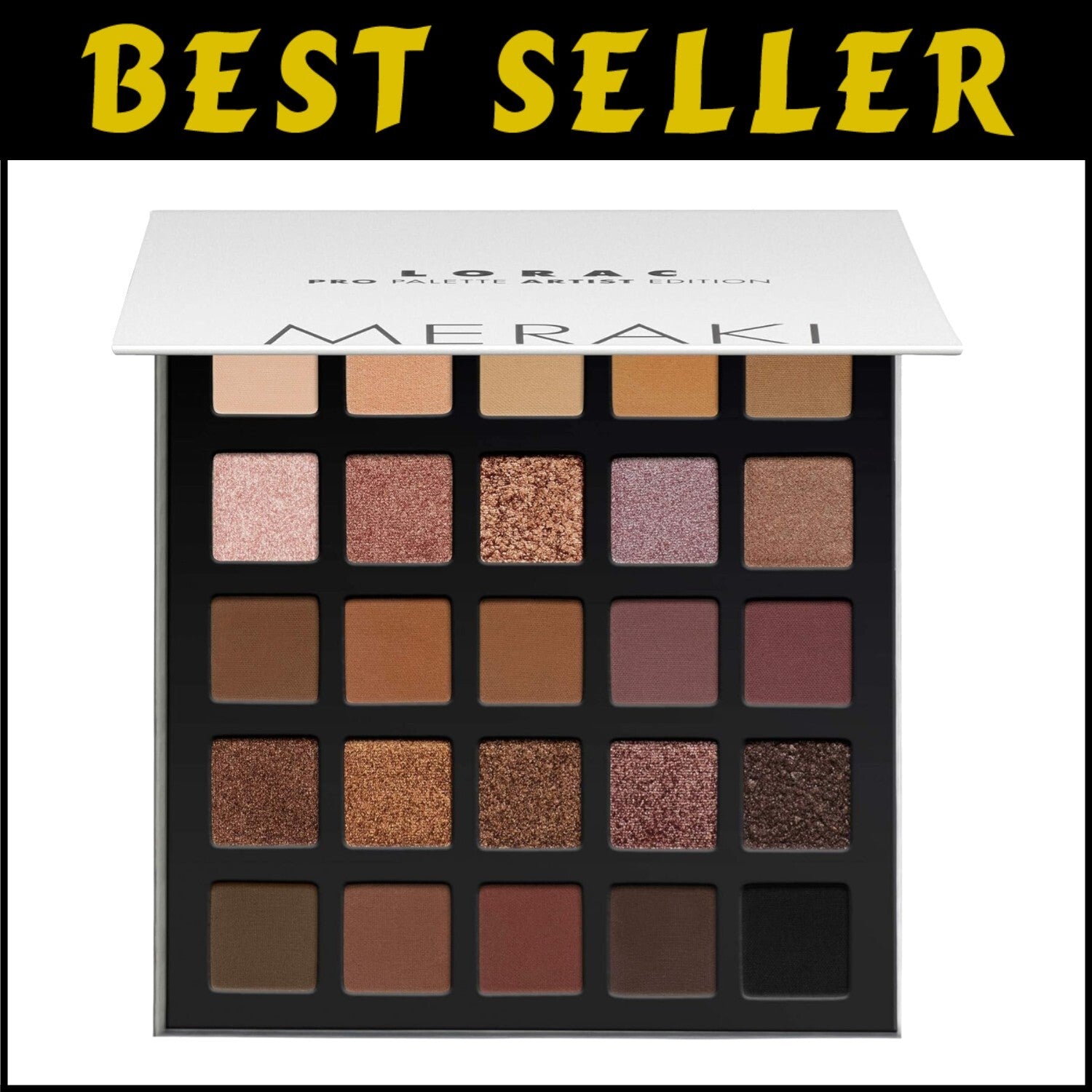 5.9-Inch PRO Eyeshadow Palette - High Pigmented, Gentle on Skin, Mirror Included