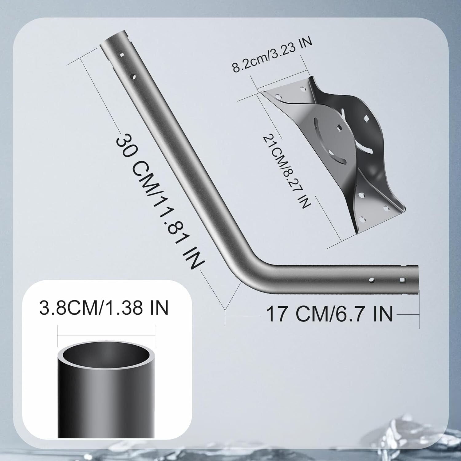 Aluminum Adjustable Mount for Starlink V3 - Easy Installation & Accessories