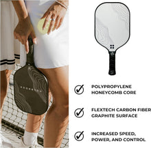 Load image into Gallery viewer, USA Pickleball Approved Paddle | Carbon Fiber &amp; Graphite for Ultimate Control