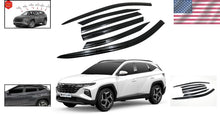 Load image into Gallery viewer, Vehicle Specific Smoked Tint Window Visors - 6 Pcs Set for Rain &amp; Noise Control