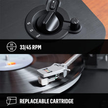 Load image into Gallery viewer, House of Stir It Up Wireless Bluetooth Turntable - Eco-Friendly Bamboo Design