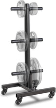 Load image into Gallery viewer, Sturdy Alloy Steel Weight Plate Tree with Transport Wheels - 300 lb Capacity