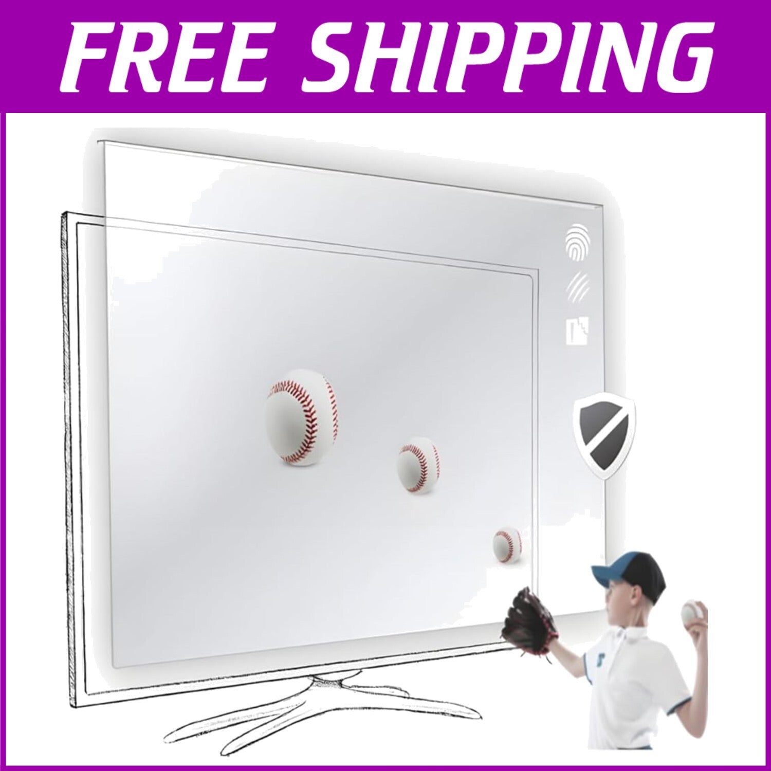 49-50 Inch Premium Scratch-Resistant TV Cover for LCD, LED & OLED Screens