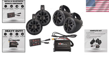 Load image into Gallery viewer, Compact Marine Stereo System with Remote, Ideal for Golf Carts and UTVs