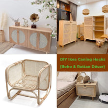 Load image into Gallery viewer, Natural Brown Rattan Cane Webbing 60"L x 24"W for Elegant Home Decor Projects
