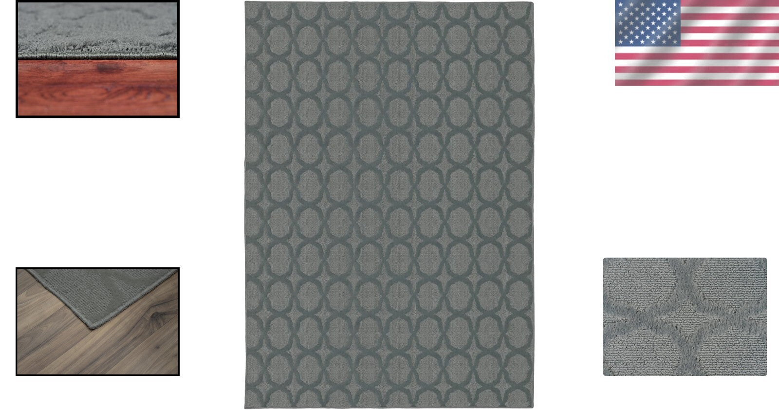 9x12 Sea Foam Blue Area Rug - Stain Resistant and Lightweight for High Traffic