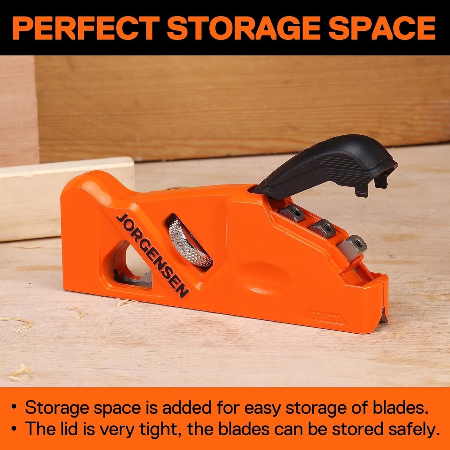 Smooth Edge Chamfer Plane with 4 Interchangeable Blades for Woodworking