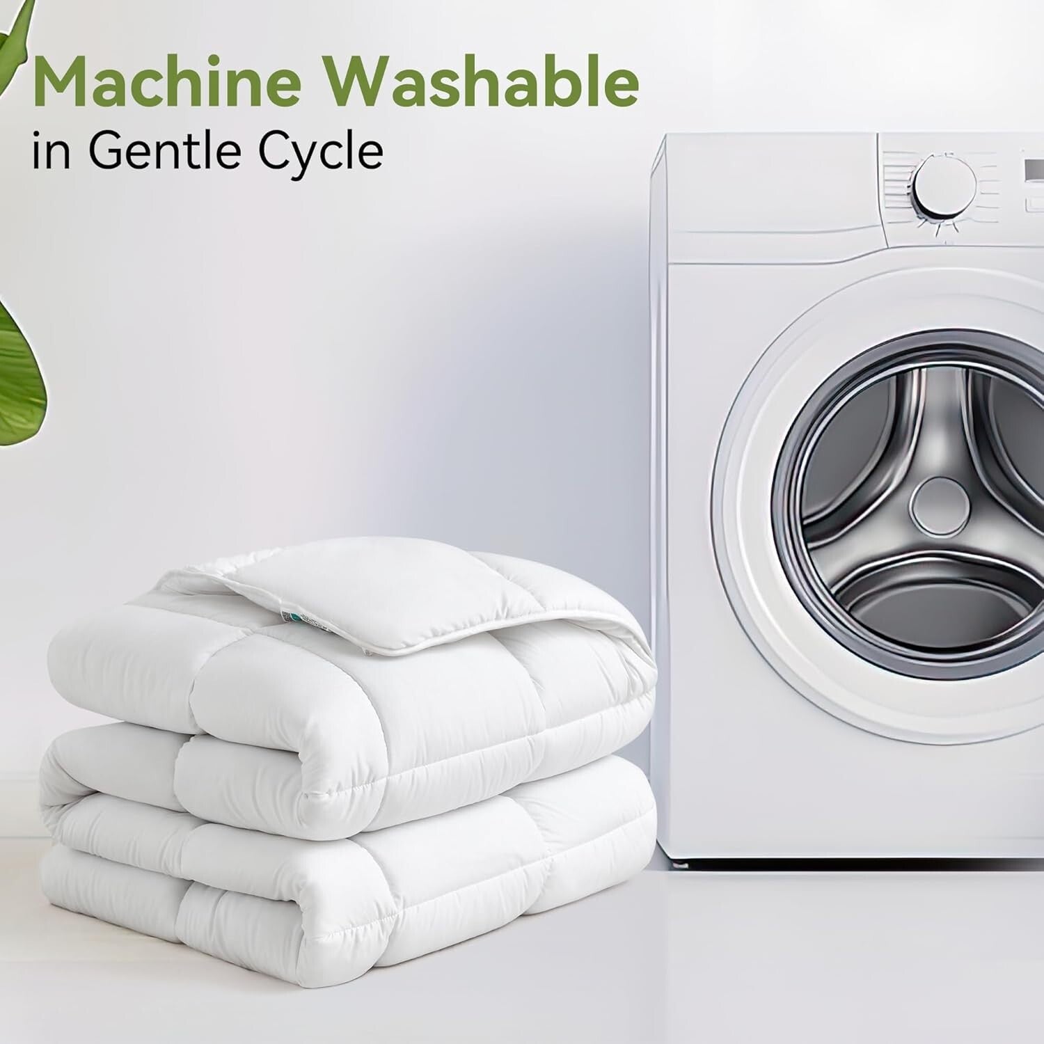 120x98 All-Season Polyester Comforter, Soft Double Brushed for Ultimate Comfort