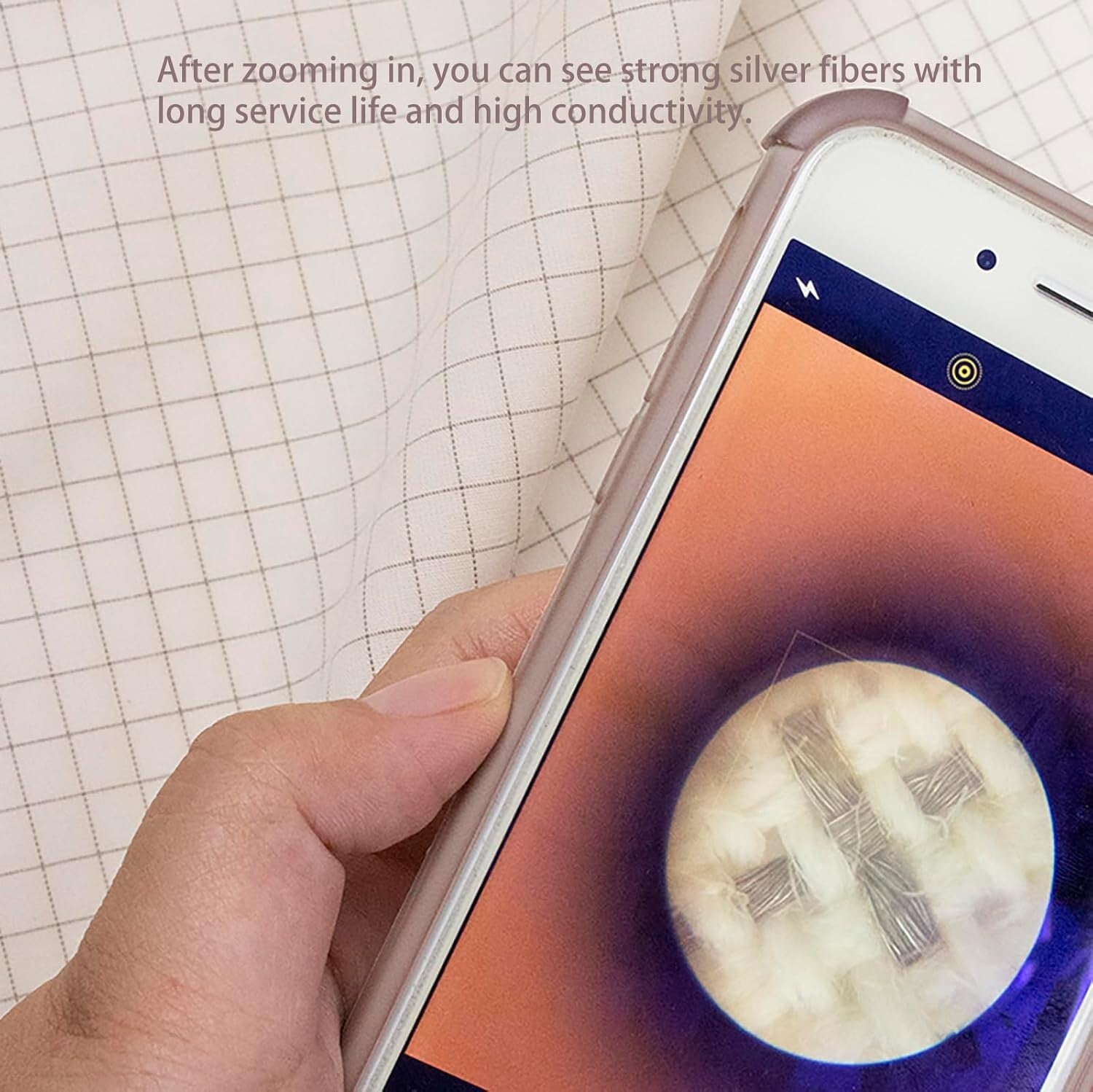 10% Silver King Size Sleep Therapy Sheet with Safe Grounding Adapter, 76x80 IN