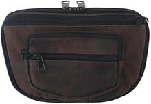Load image into Gallery viewer, Slim Fit Large Concealed Carry Fanny Pack - Brown Suede Leather with YKK Zippers