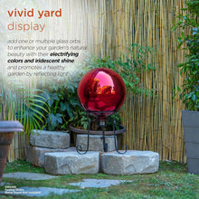 Load image into Gallery viewer, 10" Weather-Resistant Art Deco Glass Gazing Sphere for Home &amp; Garden