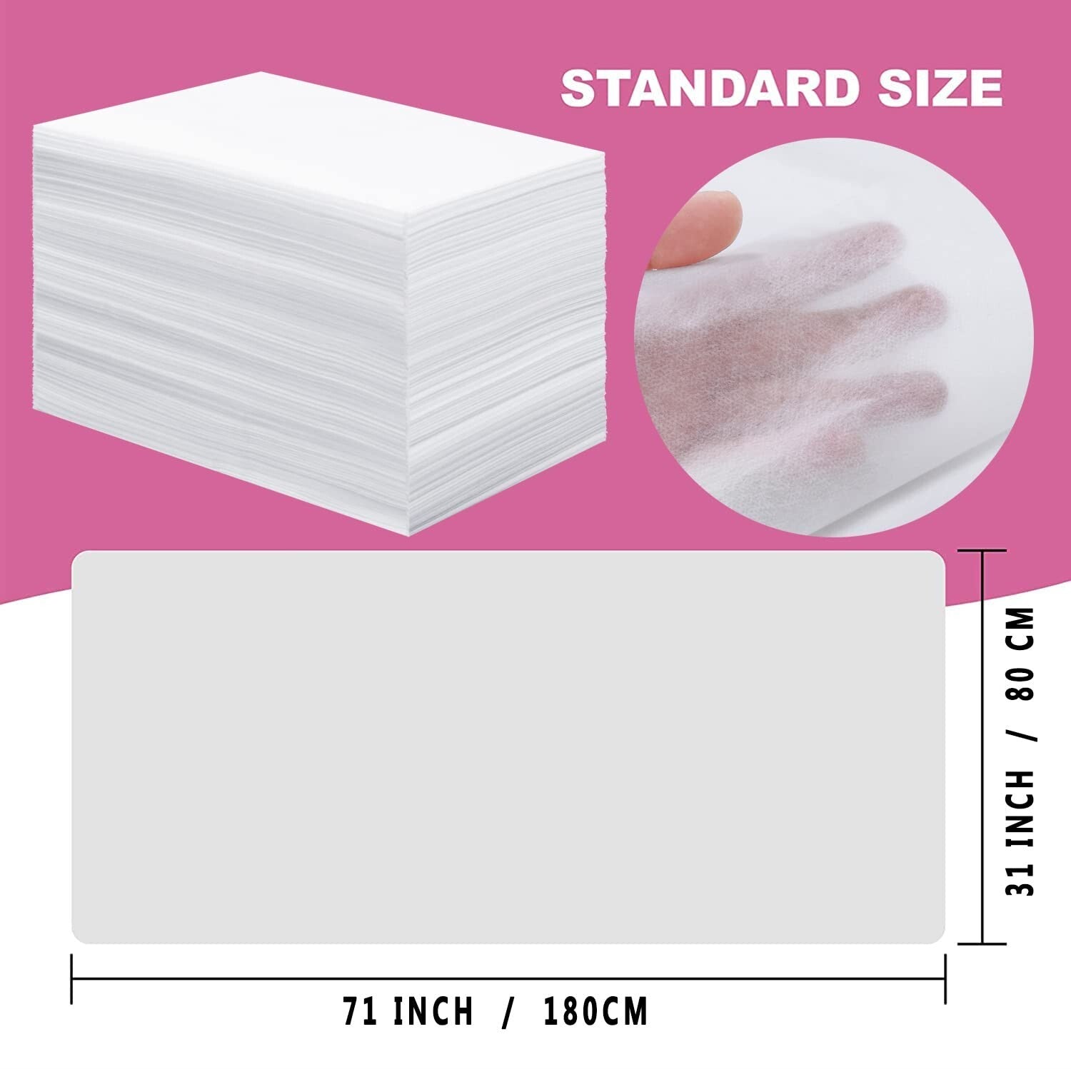 Breathable Waterproof Disposable Bed Sheets for Massage & Beauty Treatments