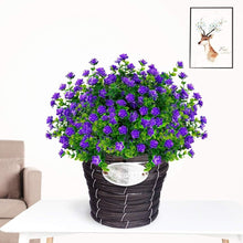 Load image into Gallery viewer, Vibrant Purple Eucalyptus Fake Flowers Set of 24 - UV Resistant and Long Lasting