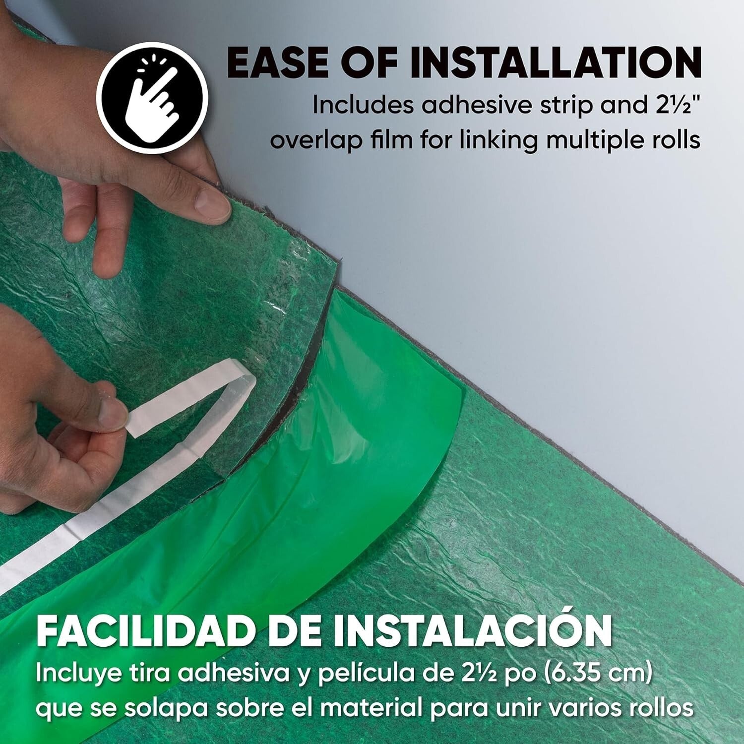 Premium Quality 3 mm Felt Underlayment Roll - Moisture Barrier and Cushioning