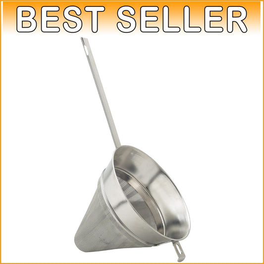 Durable 18/8 Stainless Steel Chinois Strainer - Perfect for Silky Soups & Purées