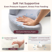 Load image into Gallery viewer, Versatile Nursery Nursing Pillow - Safety Design &amp; Cozy Memory Foam Support