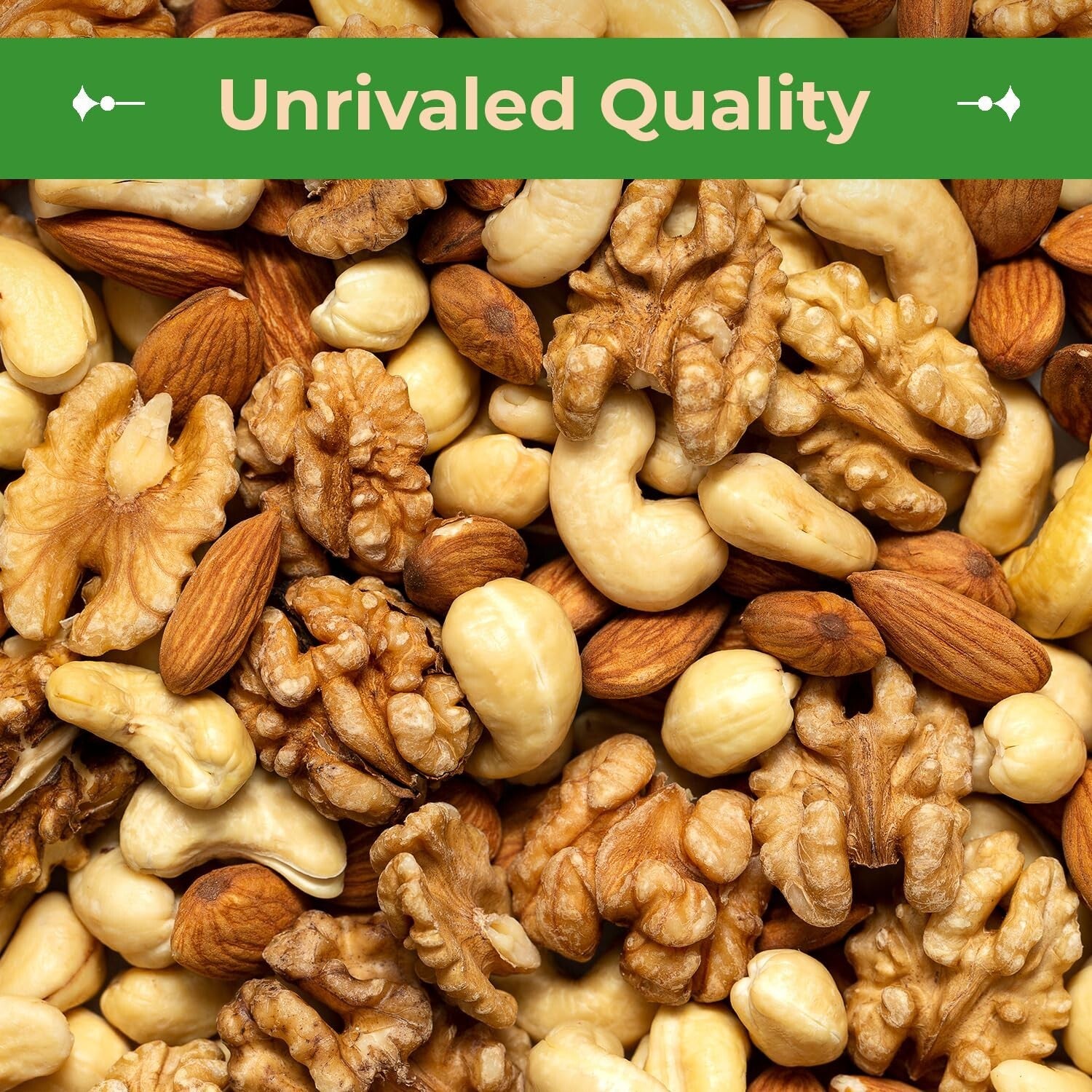 Vegan & Gluten-Free Roasted Mixed Nuts - Almonds, Cashews, Pecans & More